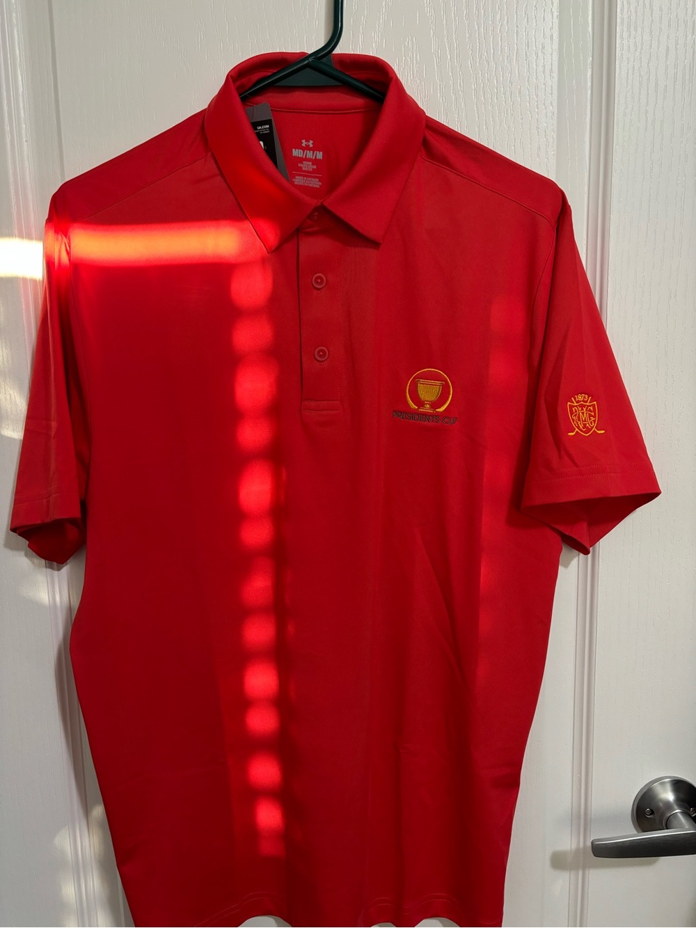 Under Armour x President’s Cup - Red Polo with Embroidered Crest - Golf Shirt
